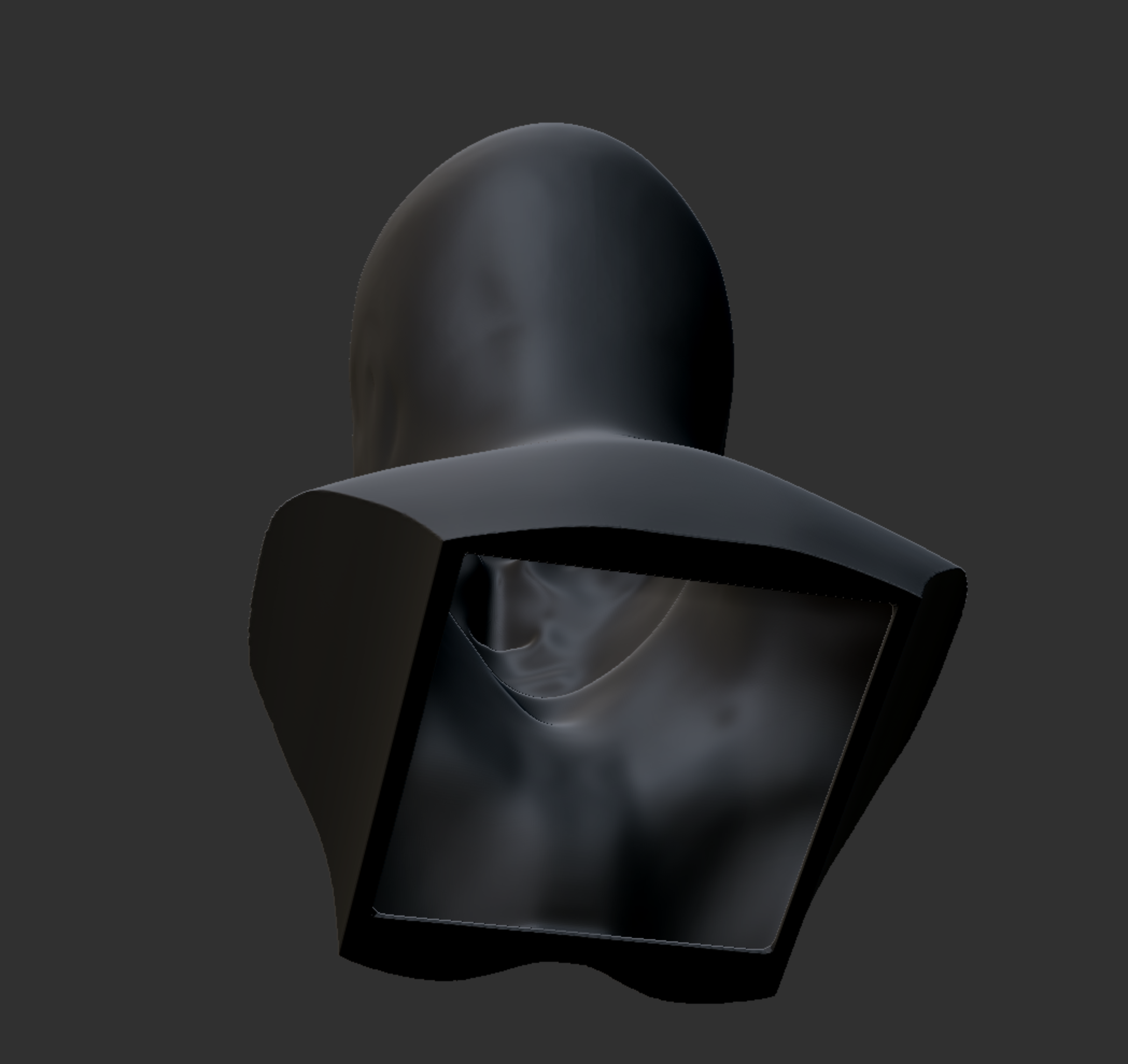 Busto de exhibición imprimible en 3D para cascos y máscaras | Archivo STL | Soporte profesional para máscaras | ilustrastudios - Imagen 6